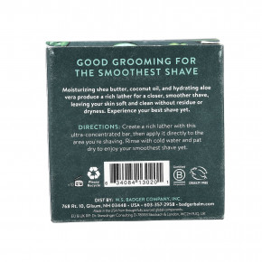 Badger, мыло для бритья, 89,3 г (3,15 унции) в Москве - eco-herb.ru | фото