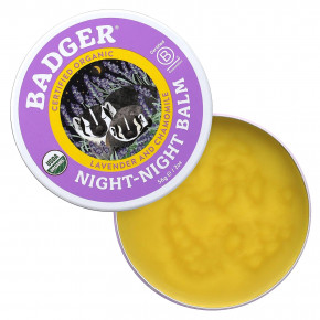 Badger, Organic, бальзам ночь-ночь, лаванда и ромашка, 2 унции (56 г) в Москве - eco-herb.ru | фото