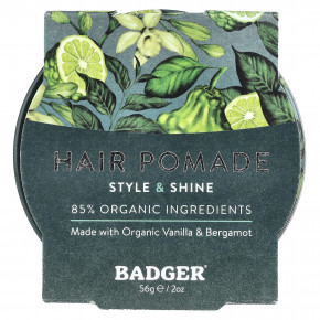 Badger, помада для волос, для всех типов волос, ваниль и бергамот, 56 г (2 унции) в Москве - eco-herb.ru | изображение Badger, помада для волос, для всех типов волос, ваниль и бергамот, 56 г (2 унции) в Москве - eco-herb.ru | фото