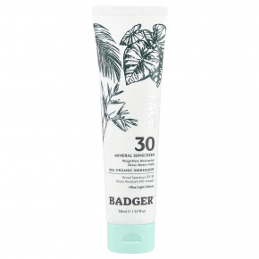 Badger, солнцезащитное средство для лица, SPF 30, 50 мл (1,7 жидк. унции) - описание | фото