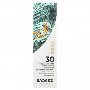 Badger, солнцезащитное средство для лица, SPF 30, 50 мл (1,7 жидк. унции) в Москве - eco-herb.ru | фото