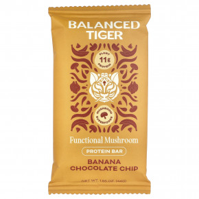 Balanced Tiger, протеиновый батончик, банан и шоколадная крошка, 12 шт. по 44 г (1,55 унции) в Москве - eco-herb.ru | фото