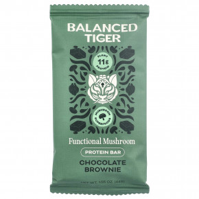 Balanced Tiger, протеиновый батончик, шоколадный брауни, 12 шт. по 44 г (1,55 унции) в Москве - eco-herb.ru | фото