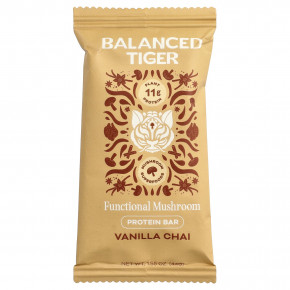 Balanced Tiger, протеиновый батончик, со вкусом ванильного чая, 12 батончиков по 44 г (1,55 унции) в Москве - eco-herb.ru | фото