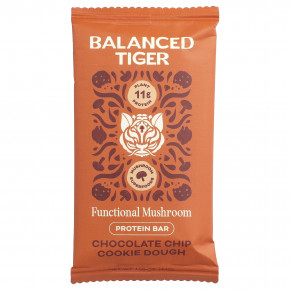 Balanced Tiger, протеиновый батончик, тесто для печенья с шоколадной крошкой, 12 батончиков по 44 г (1,55 унции) в Москве - eco-herb.ru | фото