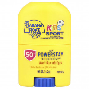 Banana Boat, Kids Sport, солнцезащитный стик, SPF50 +, 14,2 г (0,5 унции) в Москве - eco-herb.ru | фото