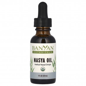 Banyan Botanicals, Nasya Oil, травяные капли для носа, 30 мл (1 жидк. унц.) - описание | фото