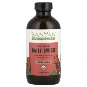 Banyan Botanicals, Organic Daily Swish, корица, 236 мл (8 жидк. унц.) - подробнее Banyan Botanicals, Organic Daily Swish, корица, 236 мл (8 жидк. унц.) - описание