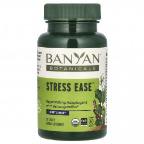 Banyan Botanicals, Stress Ease, 90 таблеток - описание | фото