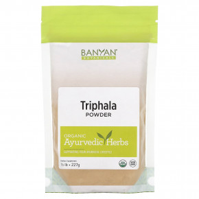 Banyan Botanicals, Трифала в порошке, 227 г (0,5 фунта) - описание | фото