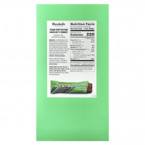 Barebells, веганский протеиновый батончик, фундук и нуга, 12 батончиков по 55 г (1,94 унции) в Москве - eco-herb.ru | фото