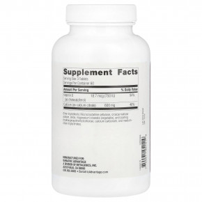 Bariatric Advantage, нежевательный цитрат кальция, 180 таблеток в Москве - eco-herb.ru | фото