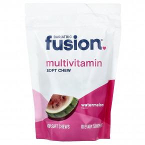 Bariatric Fusion, мультивитаминные жевательные таблетки, со вкусом арбуза, 60 жевательных таблеток - описание | фото