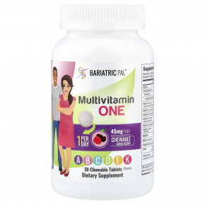 BariatricPal, Multivitamin One, мультивитаминный комплекс, ягодное ассорти, 30 жевательных таблеток в Москве - eco-herb.ru | фото