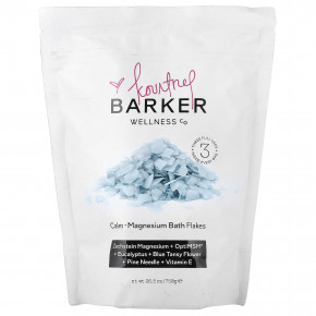 Barker Wellness Co, Calm, хлопья для ванны с магнием, 750 г (26,5 унции) - описание | фото