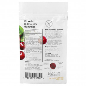 Barker Wellness Co, комплекс витаминов группы B, со вкусом вишни, 30 жевательных таблеток в Москве - eco-herb.ru | изображение Barker Wellness Co, комплекс витаминов группы B, со вкусом вишни, 30 жевательных таблеток в Москве - eco-herb.ru | фото