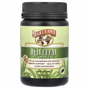 Barlean's, комплекс из листьев оливкового дерева, 120 капсул - описание | фото