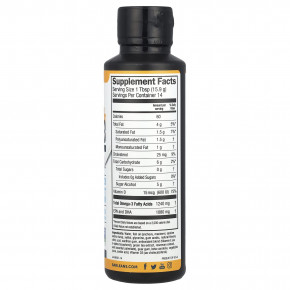 Barlean's, Seriously Delicious®, омега-3 из рыбьего жира, смузи из манго и персика, 1080 мг, 227 г (8 унций) в Москве - eco-herb.ru | фото