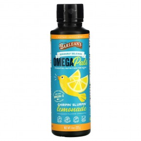 Barlean's, Omega Pals, незаменимые питательные вещества для детей, со вкусом лимонада, 227 г (8 унций) - описание