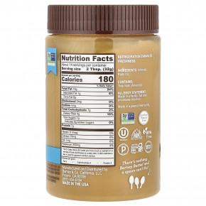 Barney Butter, миндальная паста без добавок, 454 г (16 унций) в Москве - eco-herb.ru | фото