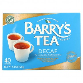 Barry's Tea, Чайная смесь без кофеина, 40 чайных пакетиков, 4.4 унции (125 г) - описание