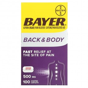 Bayer, Для спины и тела, 500 мг, 100 капсул, покрытых оболочкой в Москве - eco-herb.ru | фото