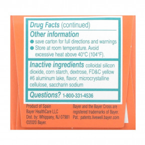 Bayer, Жевательные таблетки с низкой дозой аспирина, апельсин, 81 мг, 36 таблеток в Москве - eco-herb.ru | изображение Bayer, Жевательные таблетки с низкой дозой аспирина, апельсин, 81 мг, 36 таблеток в Москве - eco-herb.ru | фото