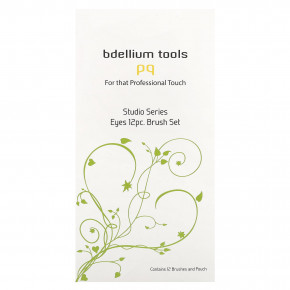 Bdellium Tools, Studio Line, набор кисточек для глаз и чехол, в комплект входит 12 предметов в Москве - eco-herb.ru | изображение Bdellium Tools, Studio Line, набор кисточек для глаз и чехол, в комплект входит 12 предметов в Москве - eco-herb.ru | фото