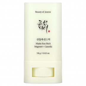 Beauty of Joseon, Matte Sun Stick, полынь и камелия, SPF50 + PA ++++, 18 г (0,63 унции) в Москве - eco-herb.ru | фото