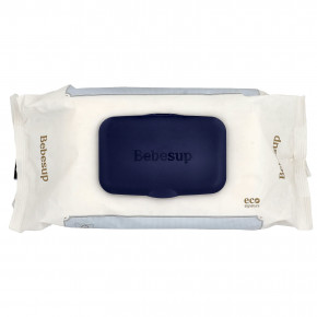 Bebesup, детские салфетки, Signature Blue Eco, 70 шт. - описание | фото