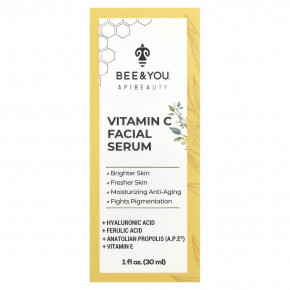 Bee & You, Сыворотка для лица с витамином C, 30 мл (1 жидк. Унция) в Москве - eco-herb.ru | изображение Bee & You, Сыворотка для лица с витамином C, 30 мл (1 жидк. Унция) в Москве - eco-herb.ru | фото