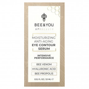 Bee & You, Увлажняющая антивозрастная сыворотка для контура глаз, 15 мл (0,51 жидк. Унции) в Москве - eco-herb.ru | фото