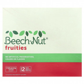 Beech-Nut, фрукты, для детей от 6 месяцев, яблоко, персик и клубника, 12 паучей по 99 г (3,5 унции) в Москве - eco-herb.ru | фото