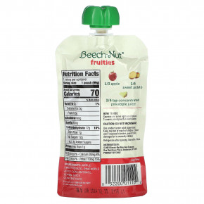 Beech-Nut, Фрукты, от 6 месяцев, яблоко, батат и ананас, 99 г (3,5 унции) (Товар снят с продажи) в Москве - eco-herb.ru | фото