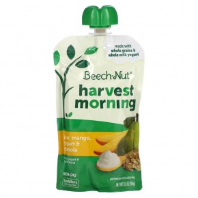 Beech-Nut, Фрукты, смесь йогурта и злаков, Harvest Morning, для детей от 12 месяцев, груша, манго, йогурт и гранола, 99 г (3,5 унции) в Москве - eco-herb.ru | фото