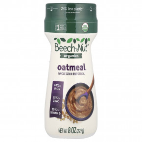 Beech-Nut, Organics Oatmeal, цельнозерновая овсянка для детей, для детей 4 месяцев, 227 г (8 унций) (Товар снят с продажи) в Москве - eco-herb.ru | изображение Beech-Nut, Organics Oatmeal, цельнозерновая овсянка для детей, для детей 4 месяцев, 227 г (8 унций) (Товар снят с продажи) в Москве - eco-herb.ru | фото