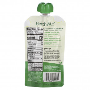 Beech-Nut, протеин и клетчатка, для детей от 12 месяцев, яблоко, йогурт, малина, фиолетовая морковь и овес, 99 г (3,5 унции) в Москве - eco-herb.ru | фото
