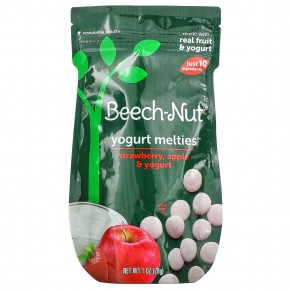 Beech-Nut, Yogurt Melties, клубника, этап 3, яблоко и йогурт, 28 г (1 унция) в Москве - eco-herb.ru | фото