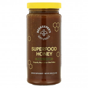 Beekeeper's Naturals, B. Powered, мед из суперфудов, 330 г (11,6 унции) в Москве - eco-herb.ru | фото