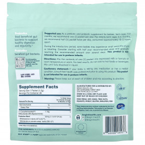 Begin Health, Beginbaby™, пребиотики и пробиотики, для детей от 0 до 12 месяцев, без добавок, 28 пакетиков по 1,5 г (0,05 унции) в Москве - eco-herb.ru | фото