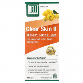 Bell Lifestyle, Clear Skin II, 90 мягких таблеток - описание | фото