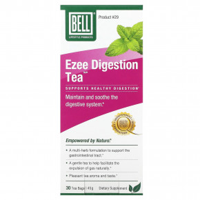 Bell Lifestyle, Ezee Digestion Tea™, 30 чайных пакетиков, 45 г в Москве - eco-herb.ru | фото