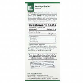 Bell Lifestyle, Ezee Digestion Tea™, 30 чайных пакетиков, 45 г в Москве - eco-herb.ru | фото