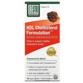 Bell Lifestyle, HDL Cholesterol Formulation , 30 Veggie Capsules в Москве - eco-herb.ru | фото
