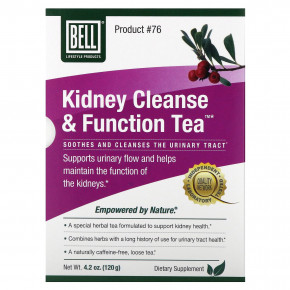 Bell Lifestyle, Kidney Cleanse & Function Tea™, 120 г (4,2 унции) - описание | фото