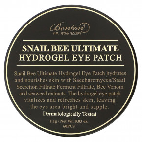 Benton, Snail Bee Ultimate, гидрогелевые патчи для глаз, 60 шт. в Москве - eco-herb.ru | фото