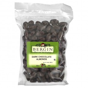 Bergin Fruit and Nut Company, Dark Chocolate Almonds , 20 oz (567 g) в Москве - eco-herb.ru | фото