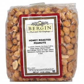 Bergin Fruit and Nut Company, Honey Roasted Peanuts, 16 oz (454 g) в Москве - eco-herb.ru | фото