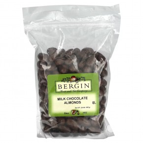 Bergin Fruit and Nut Company, Milk Chocolate Almonds , 20 oz (567 g) в Москве - eco-herb.ru | фото
