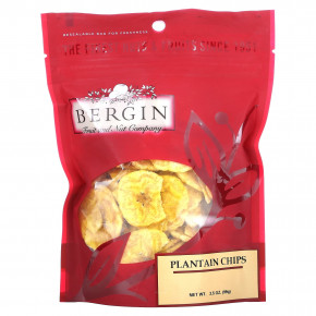 Bergin Fruit and Nut Company, Подорожник (кусочки), 99 г (3,5 унции) - описание | фото